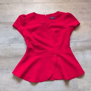 Burberry London Red Shirt Women’s Size M Party Formal Top